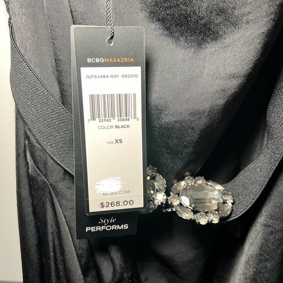 Women's BCBGMAXAZRIA One Sleeve Open Bows with belt Size XS - Picture 6 of 7